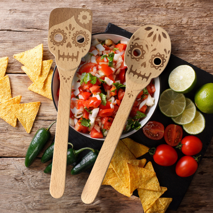 Day Of The Dead Wooden Utensils