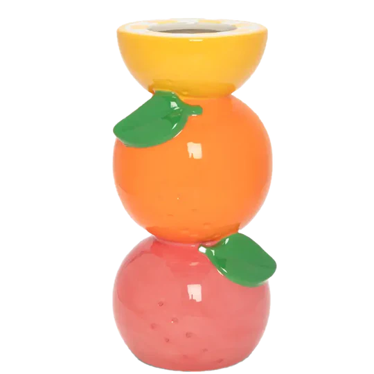 Stacked Citrus Vase