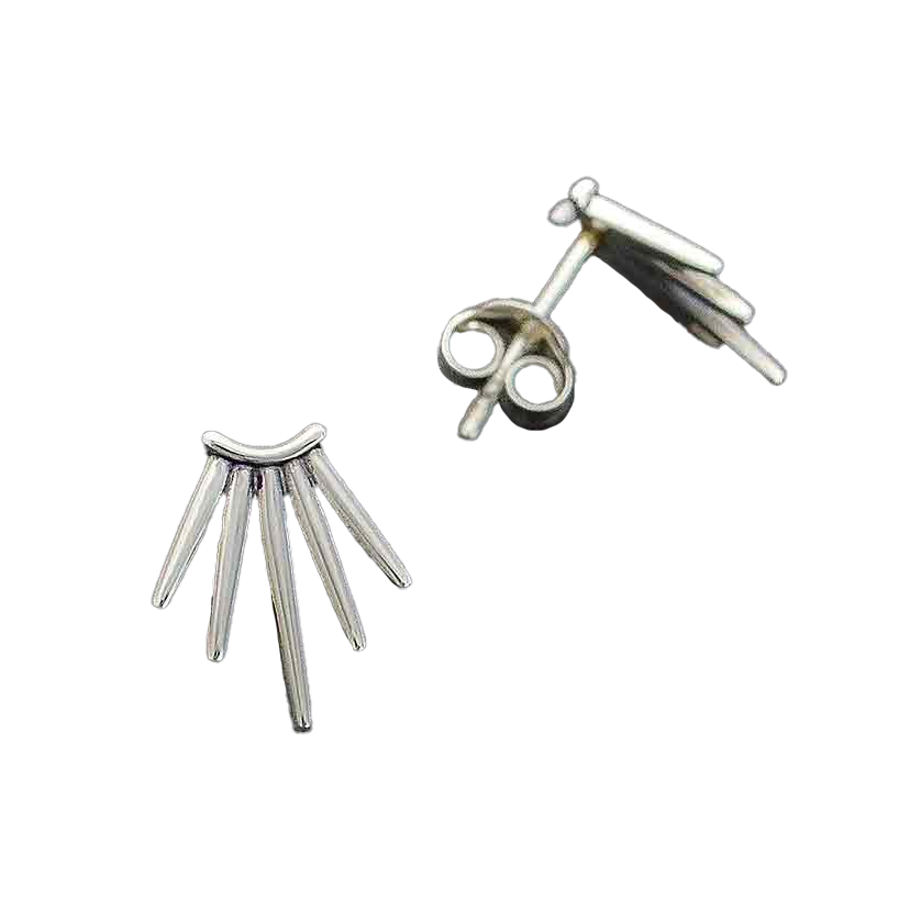 Five Spike Post Earrings