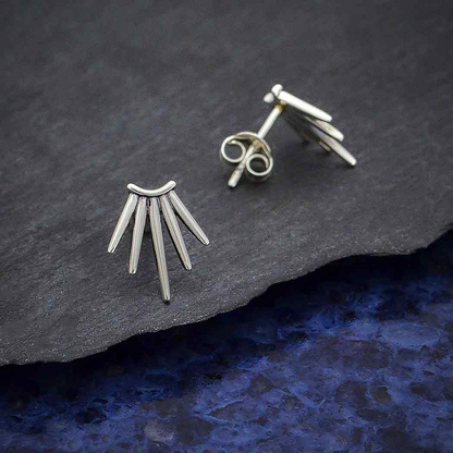 Five Spike Post Earrings