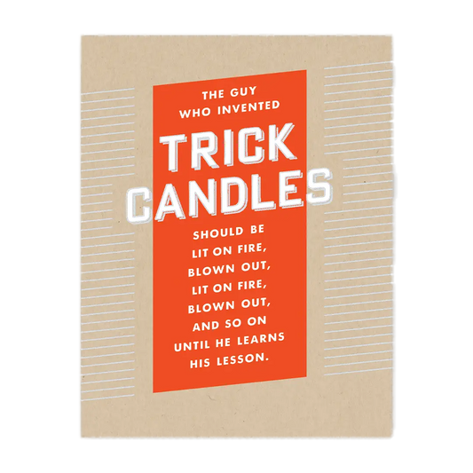 Trick Candles Birthday Card