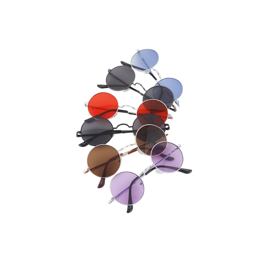 Bright Tinted Round Sunglasses