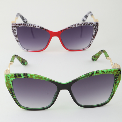 Modern Snake Scale Sunglasses