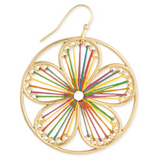 Thread Flower Earrings