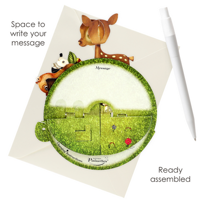 Pirouette Cute Baby Animals Card