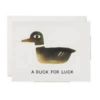 A Duck for Luck Card