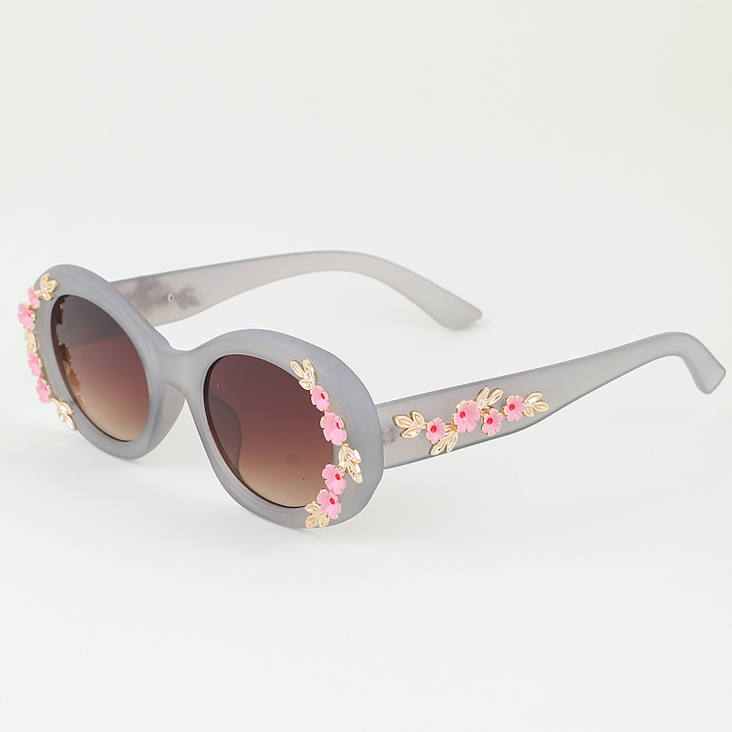 Flower Vine Round Sunglasses