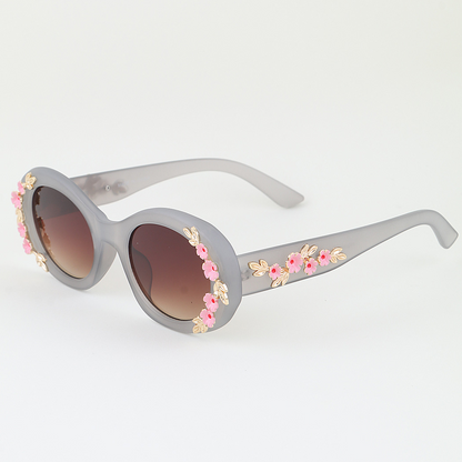 Flower Vine Round Sunglasses