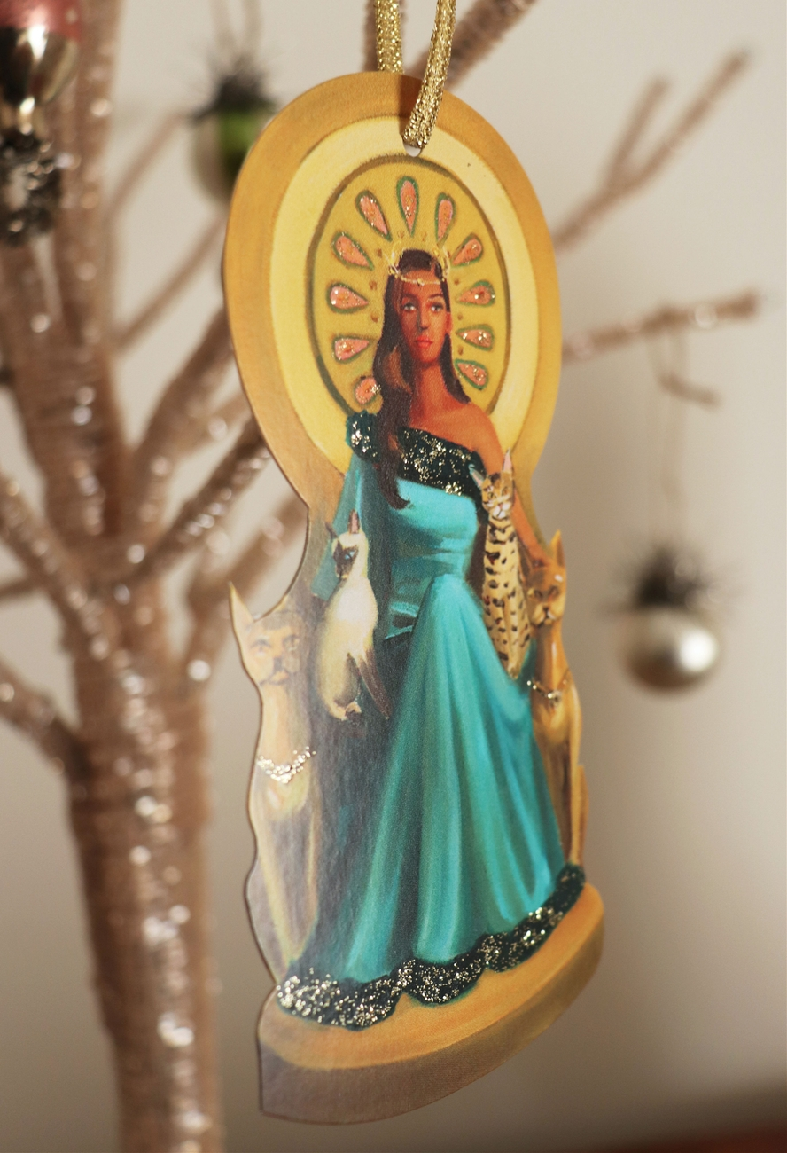 Cat Queen Paper Ornament