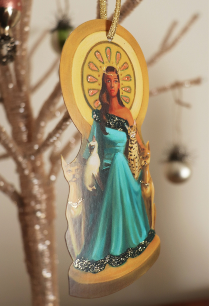 Cat Queen Paper Ornament