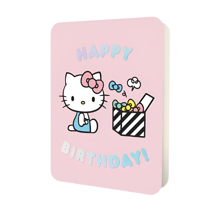 Hello Kitty Happy Birthday Deluxe Birthday Card