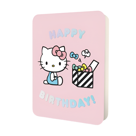 Hello Kitty Happy Birthday Deluxe Birthday Card