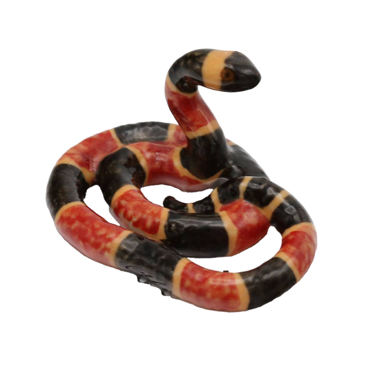 "Rhyme" Coral Snake Porcelain Miniature