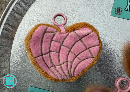 Heart Pan Dulce Coin Purse keychain