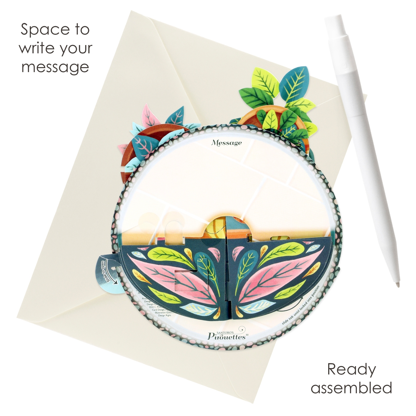 Pirouette Potted Plants Card