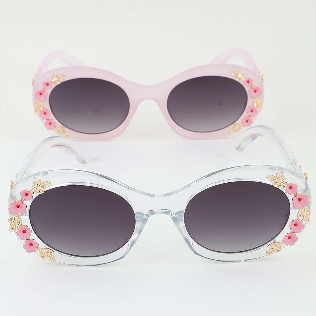 Flower Vine Round Sunglasses