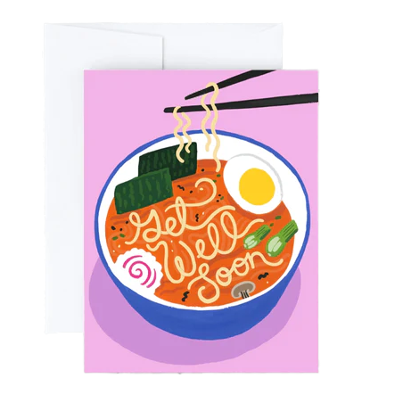 Get Well Soon Ramen Card