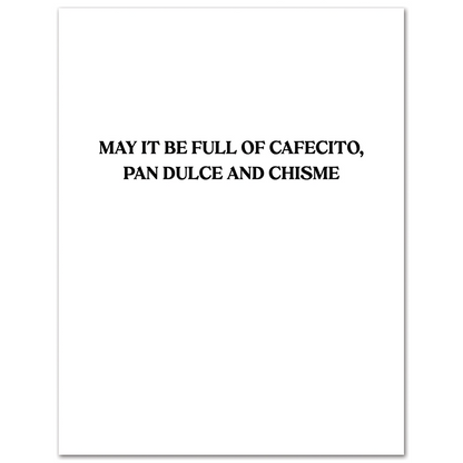 Cafecito Con Chisme Navidad Card