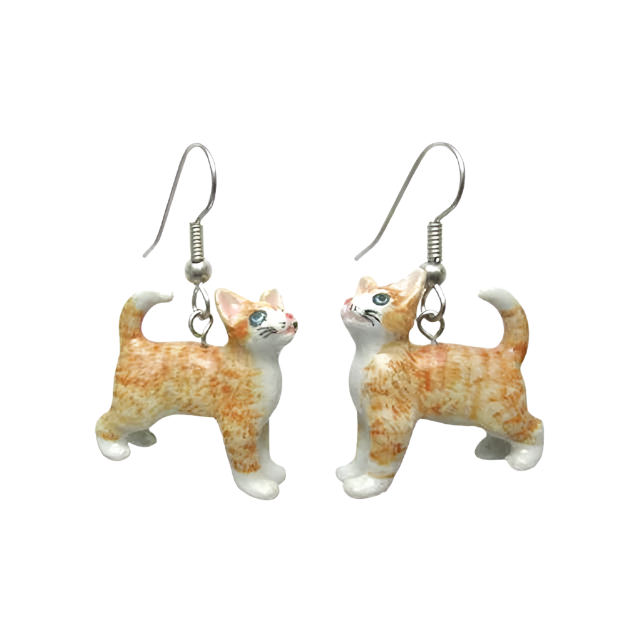 Ginger Kitten Earrings