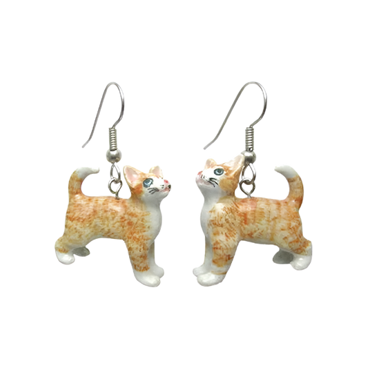 Ginger Kitten Earrings