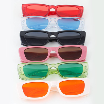 Bright Retro Bar Sunglasses