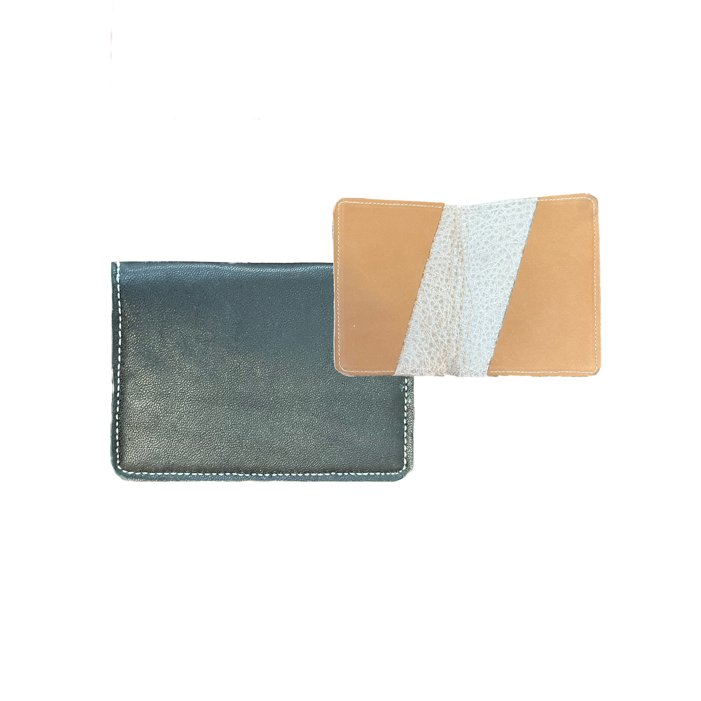 Minimalist Up-Cycled Leather Card Wallets