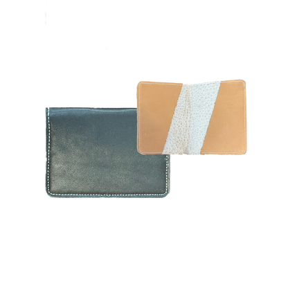 Minimalist Up-Cycled Leather Card Wallets