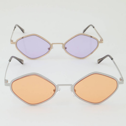 Bright Tinted Diamond Cut Sunglasses