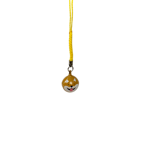 Brown Dog Bell Keychain