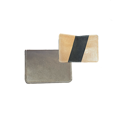 Minimalist Up-Cycled Leather Card Wallets