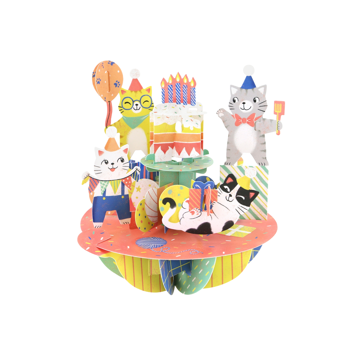 Pirouette Birthday Cats Card