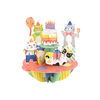 Pirouette Birthday Cats Card