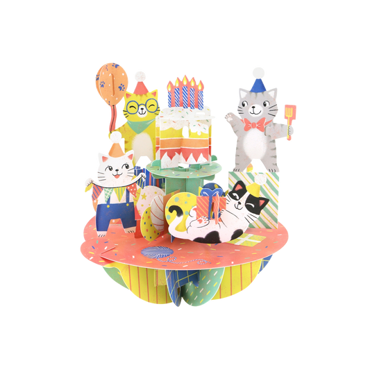 Pirouette Birthday Cats Card