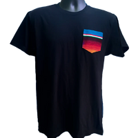 Crewneck Tee with Serape Pocket