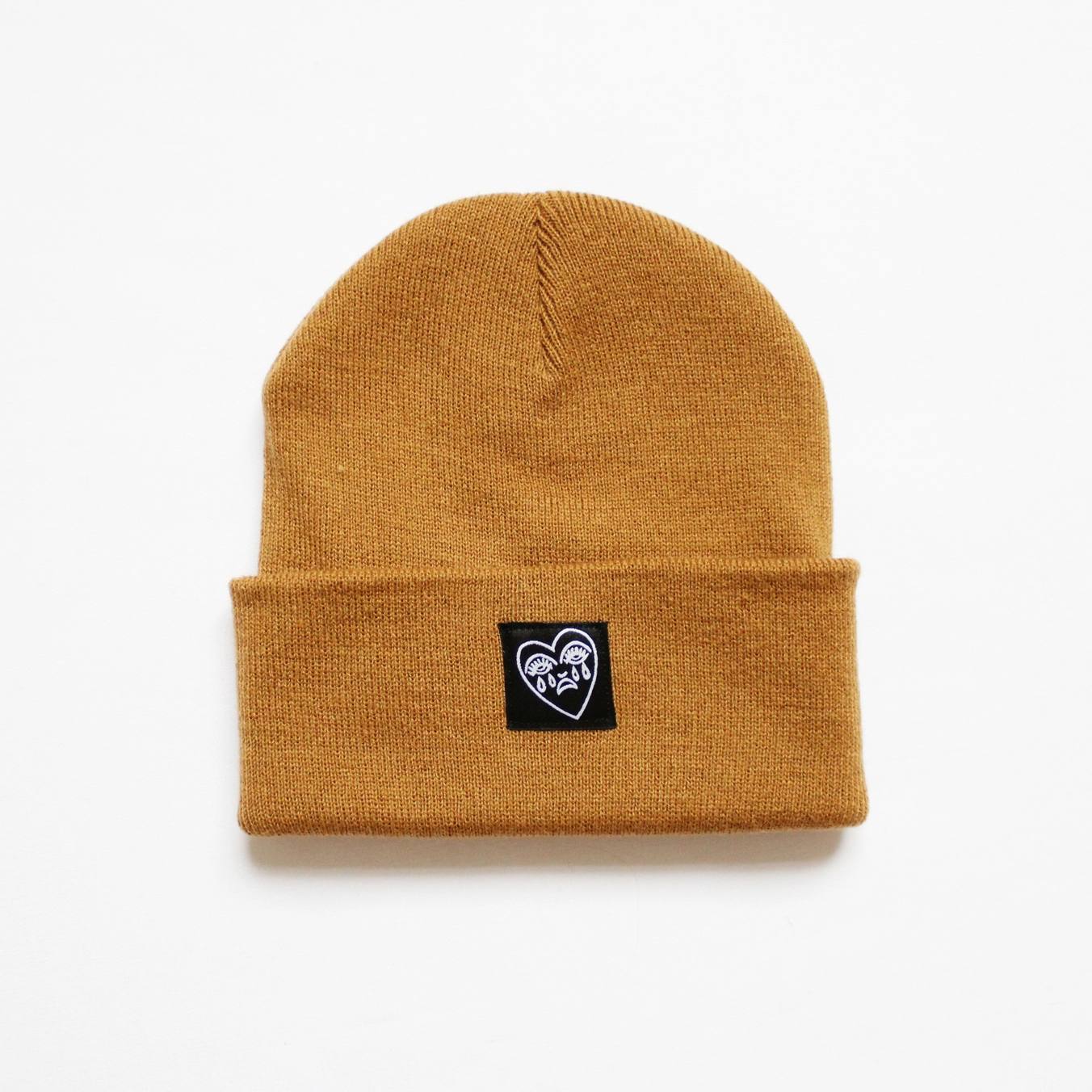 Crying Heart Tattoo Cuffed Beanie