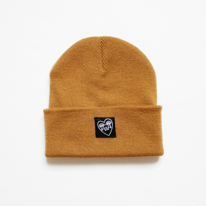 Crying Heart Tattoo Cuffed Beanie