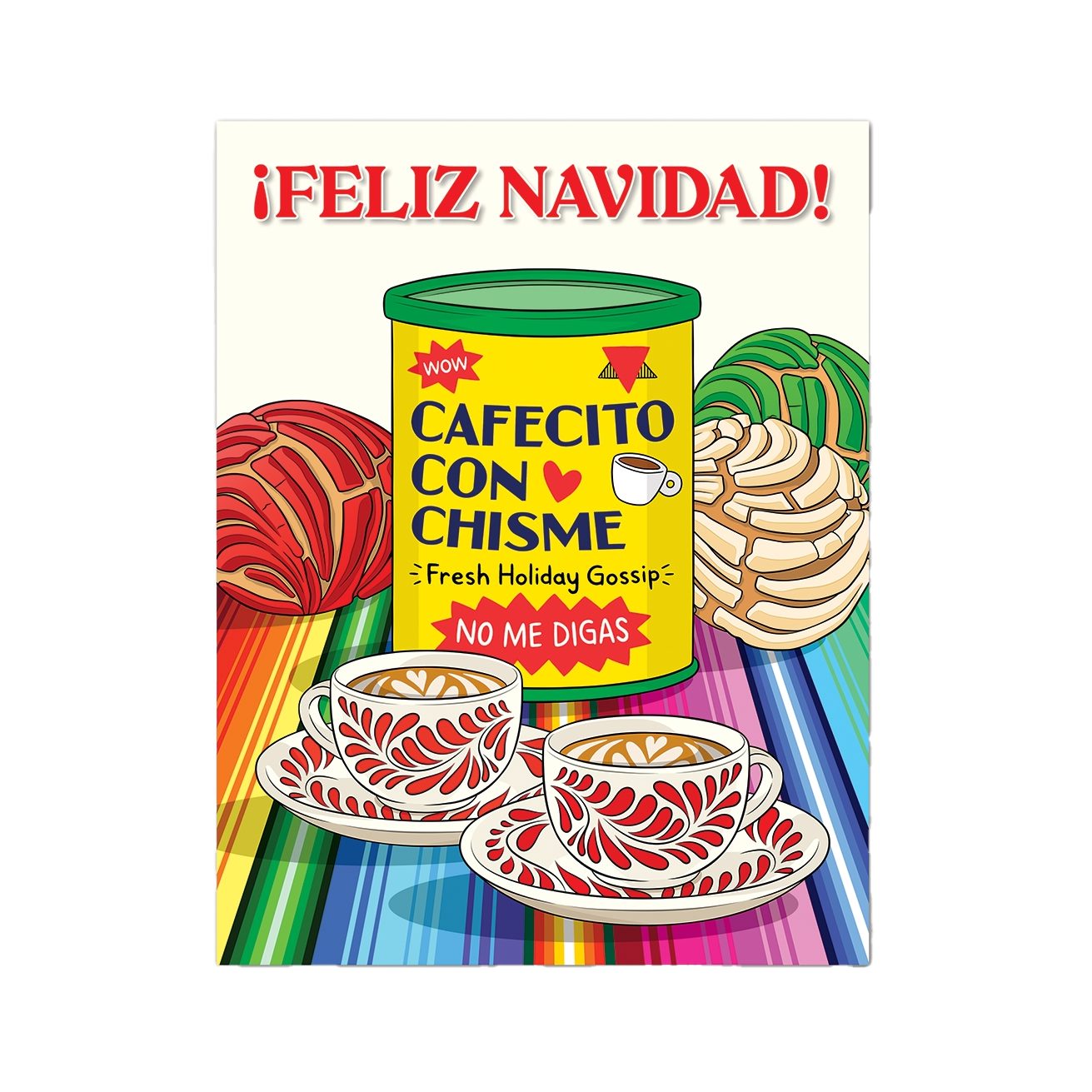 Cafecito Con Chisme Navidad Card