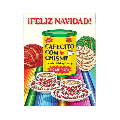 Cafecito Con Chisme Navidad Card