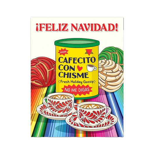 Cafecito Con Chisme Navidad Card