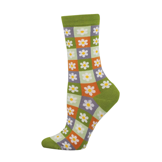 Daisy Squares - Women's Socks