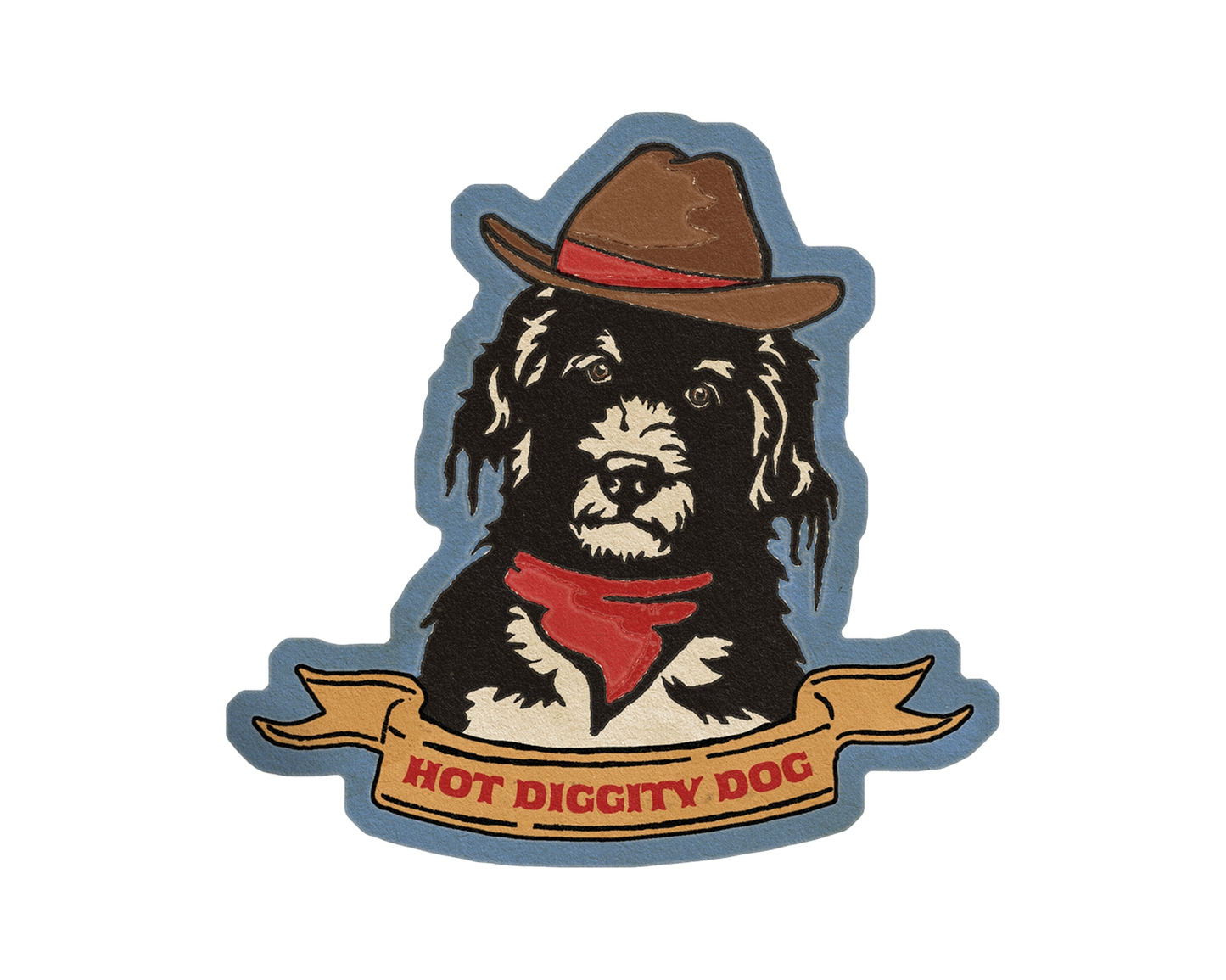 Hot Diggity Dog Sticker