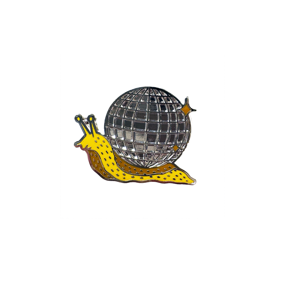 Disco Snail Enamel Pin