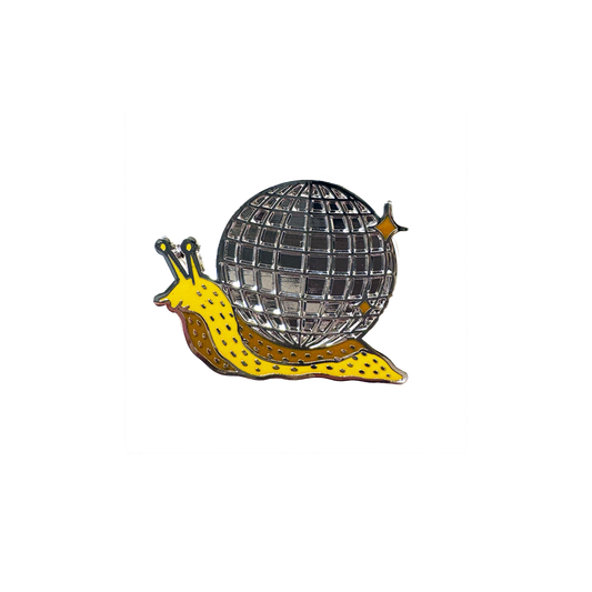 Disco Snail Enamel Pin