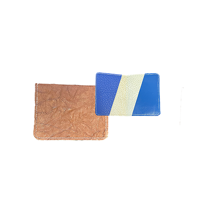 Minimalist Up-Cycled Leather Card Wallets
