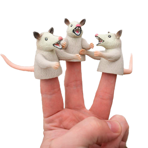 Possum Finger Puppets