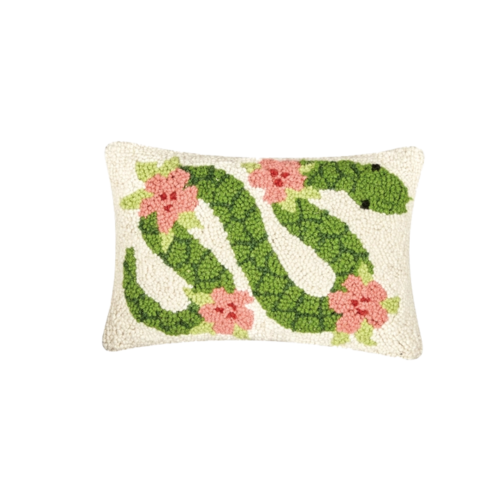 Floral Snake Pillow