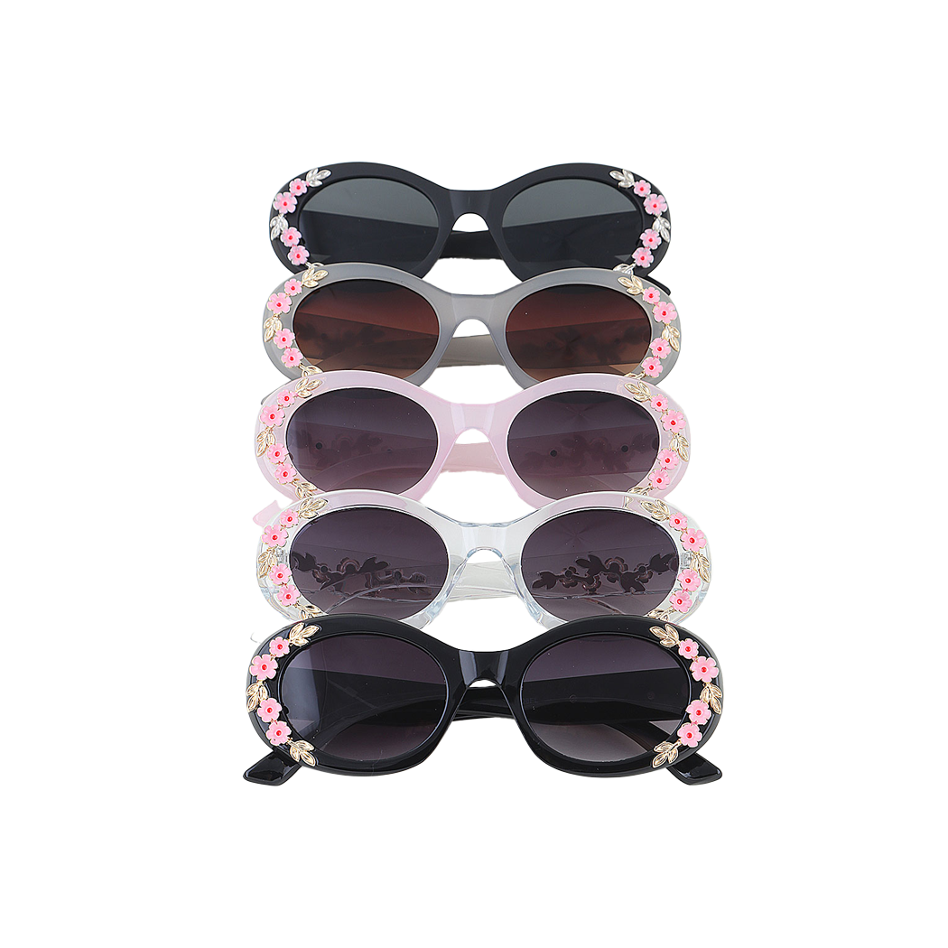Flower Vine Round Sunglasses