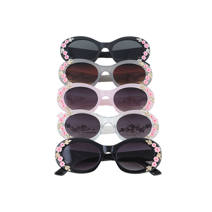 Flower Vine Round Sunglasses
