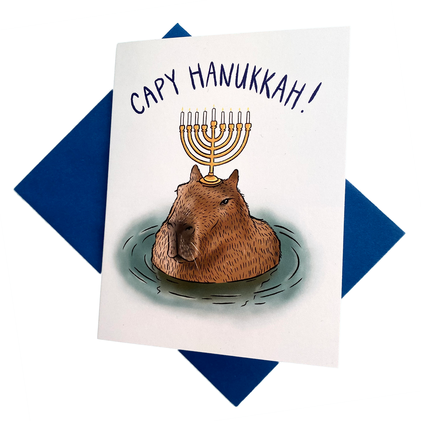 Capy Hanukkah! Card