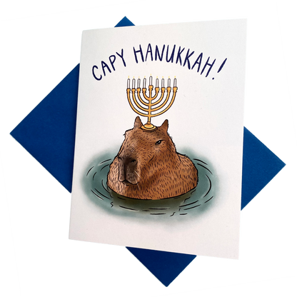 Capy Hanukkah! Card
